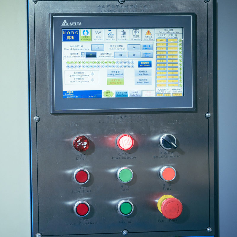 Efficienza automatica del macchinario di produzione netta del letto della primavera 60-90 strati/8 ore